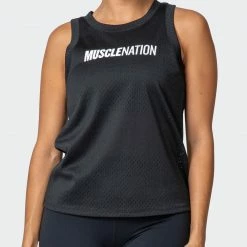 Hot Sale 🧨 Muscle Nation Agile Tank - Black ⌛ 16 Muscle Nation Agile Tank - Black
