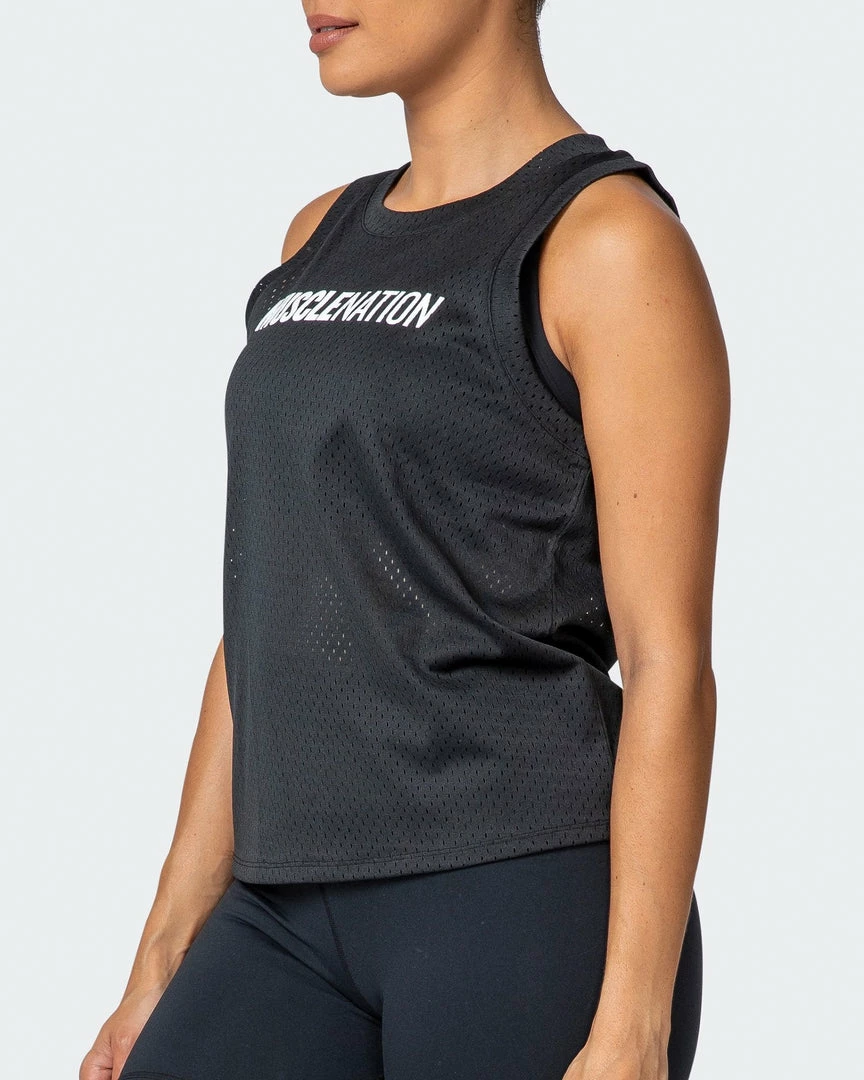 Hot Sale 🧨 Muscle Nation Agile Tank - Black ⌛ 6 Muscle Nation Agile Tank - Black