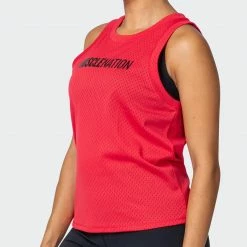 Muscle Nation Womens Agile Tank - Hot Red