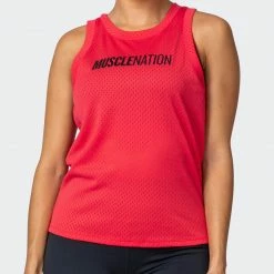 Muscle Nation Womens Agile Tank - Hot Red