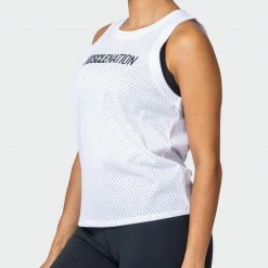 Muscle Nation Womens Agile Tank - White