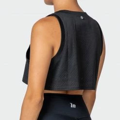 Muscle Nation Womens Agile Ultra Cropped Tank - Black