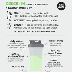 Muscle Nation AMINOS BCAAs EAAs - Green Apple - 30 Serves 30% EOFY SALE