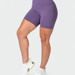 Muscle Nation AMRAP Bike Shorts - Velvet Purple Womens