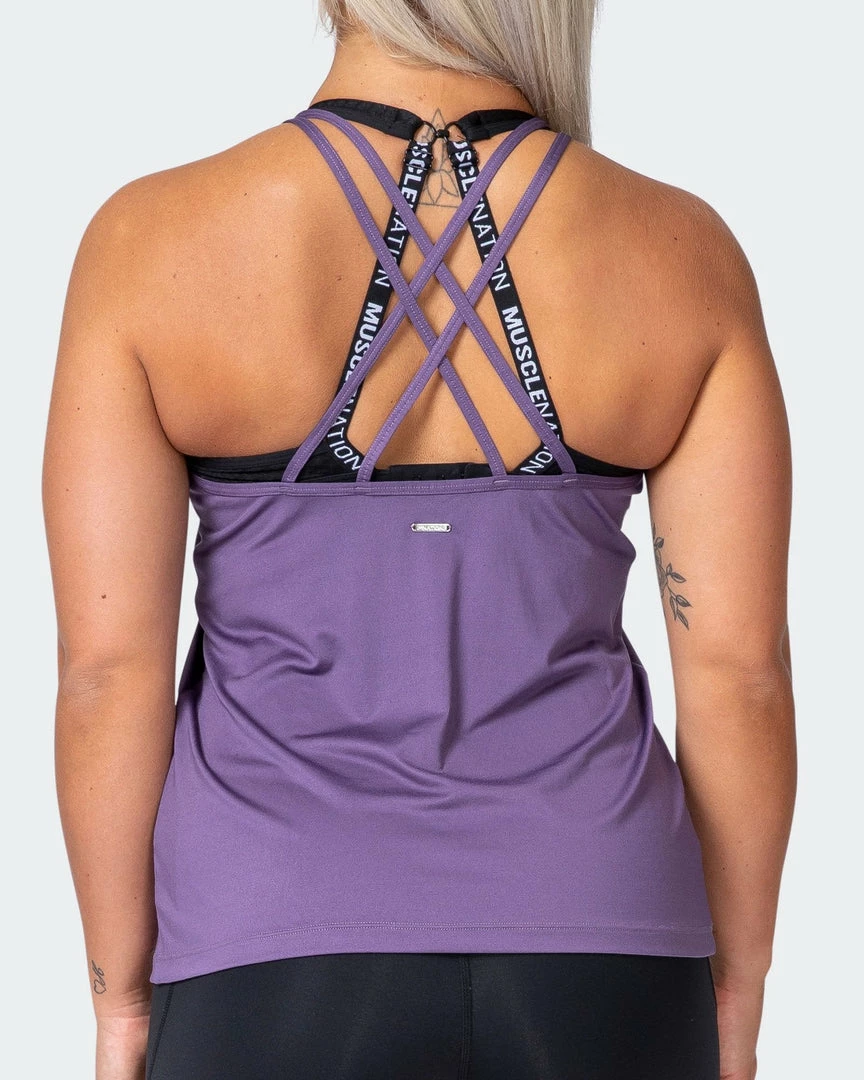 Hot Sale 🛒 Muscle Nation AMRAP Tank - Velvet Purple 🥰 5 Muscle Nation AMRAP Tank - Velvet Purple