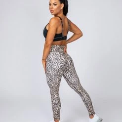Muscle Nation Signature Scrunch Ankle Length Leggings - Yellow Leopard