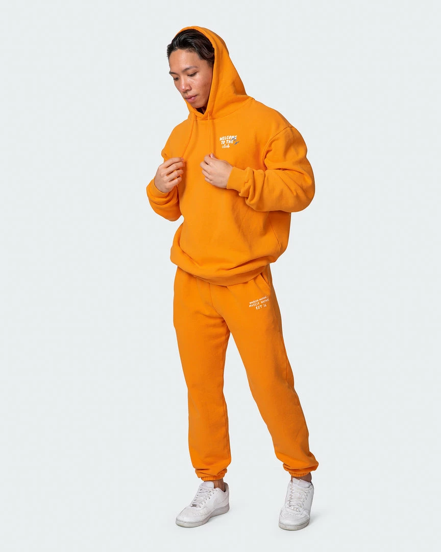 Brand new ๐ Muscle Nation Welcome To The Club Mens MN Squad Oversized Vintage Hoodie - Washed Fireball ๐ 9 Muscle Nation Welcome To The Club Mens MN Squad Oversized Vintage Hoodie - Washed Fireball