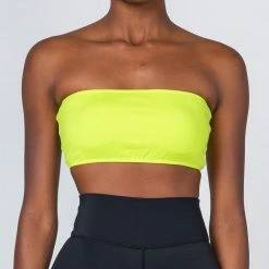 Muscle Nation Bandeau - Acid Lime Womens
