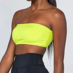 Muscle Nation Bandeau - Acid Lime Womens