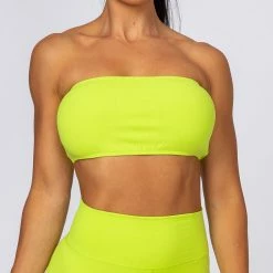 Muscle Nation Bandeau - Acid Lime Womens