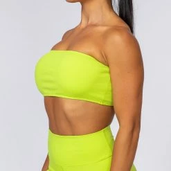 Muscle Nation Bandeau - Acid Lime Womens
