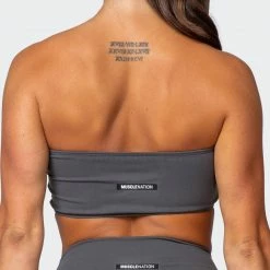 Muscle Nation Bandeau - Charcoal Featured