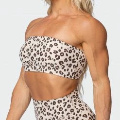 Muscle Nation Bandeau - Cheetah Print Featured