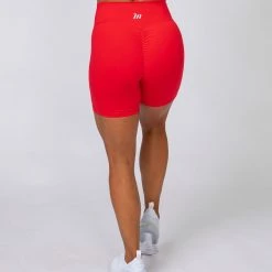 Muscle Nation Signature Scrunch Bike Shorts - Flame Scrunch Bum