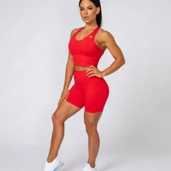 Muscle Nation Signature Scrunch Bike Shorts - Flame Scrunch Bum