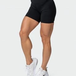 Muscle Nation 30% EOFY SALE Signature Scrunch Bike Shorts - Black