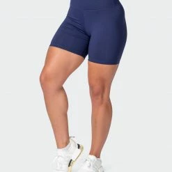 Muscle Nation Signature Scrunch Bike Shorts - Midnight Scrunch Bum