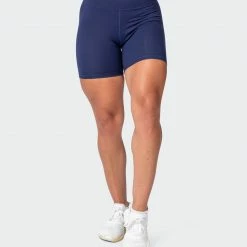 Muscle Nation Signature Scrunch Bike Shorts - Midnight Scrunch Bum