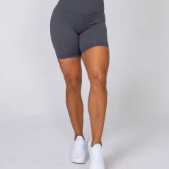 Muscle Nation Signature Scrunch Bike Shorts - Slate Scrunch Bum
