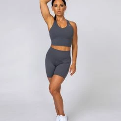 Wholesale ⭐ Muscle Nation Signature Scrunch Bike Shorts - Slate Scrunch Bum 🤩 11 Muscle Nation Signature Scrunch Bike Shorts - Slate Scrunch Bum