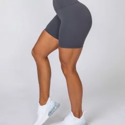 Wholesale ⭐ Muscle Nation Signature Scrunch Bike Shorts - Slate Scrunch Bum 🤩 12 Muscle Nation Signature Scrunch Bike Shorts - Slate Scrunch Bum