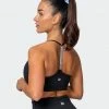 Muscle Nation Womens Free Throw Bralette - Black