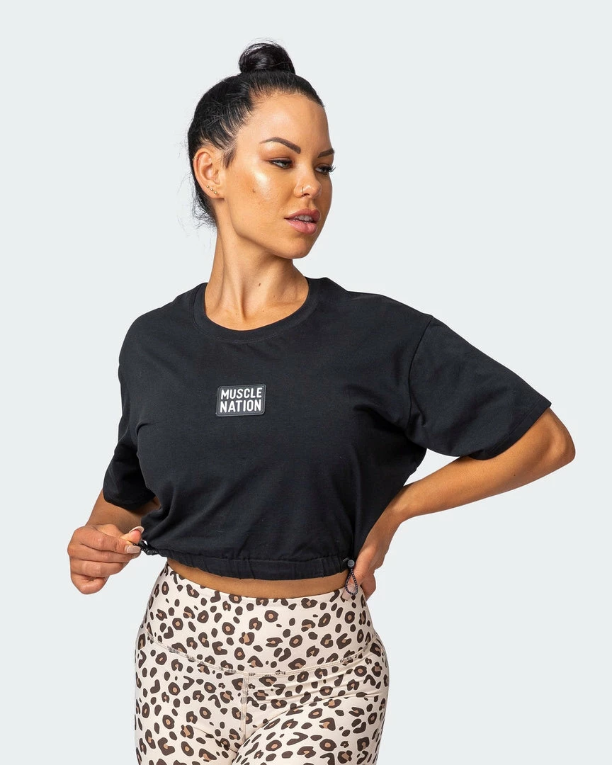 Budget 🥰 Muscle Nation Point Guard Tee - Black 🌟 3 Muscle Nation Point Guard Tee - Black