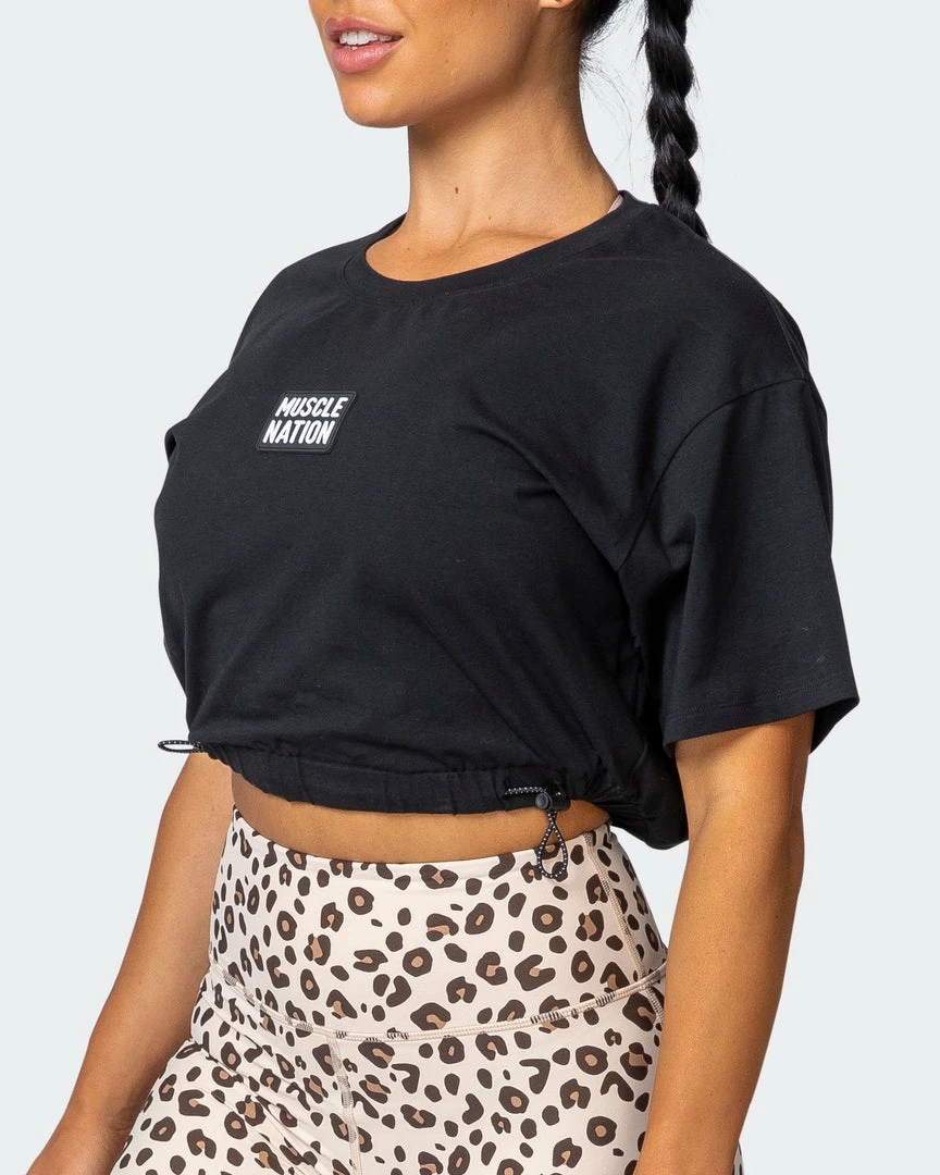 Budget 🥰 Muscle Nation Point Guard Tee - Black 🌟 5 Muscle Nation Point Guard Tee - Black