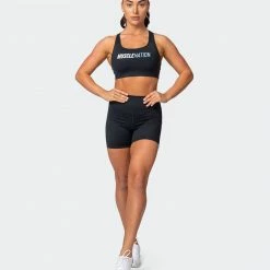 Muscle Nation Strike Bra - Black Womens