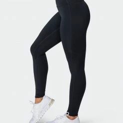 Muscle Nation Non Scrunch Superior Squat Full Length Leggings - Black