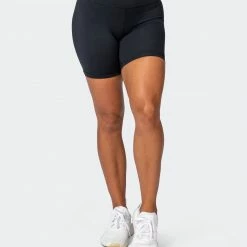 Brand new 🥰 Muscle Nation Prize Fighter Bike Shorts - Black W/ White & Cashmere Blue 👩 Womens ❤️ 17 Muscle Nation Prize Fighter Bike Shorts - Black W/ White & Cashmere Blue Womens