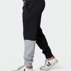 Budget 🤩 Muscle Nation Fast Break Trackies - Black/Light Grey Marl 🤩 24 Muscle Nation Fast Break Trackies - Black/Light Grey Marl