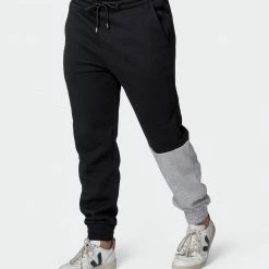 Budget 🤩 Muscle Nation Fast Break Trackies - Black/Light Grey Marl 🤩 25 Muscle Nation Fast Break Trackies - Black/Light Grey Marl