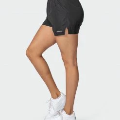Flash Sale โญ Muscle Nation ๐ฉ Womens Bolt Training Shorts - Black ๐ 14 Muscle Nation Womens Bolt Training Shorts - Black
