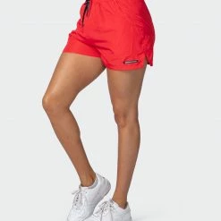 Discount ๐ฅฐ Muscle Nation ๐ฉ Womens Bolt Training Shorts - Hot Red ๐ 14 Muscle Nation Womens Bolt Training Shorts - Hot Red