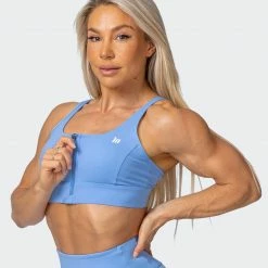 Muscle Nation Featured Bounce Defence Bra - Arctic Blue