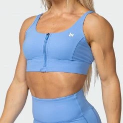Muscle Nation Featured Bounce Defence Bra - Arctic Blue