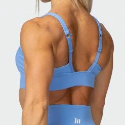 Muscle Nation Featured Bounce Defence Bra - Arctic Blue