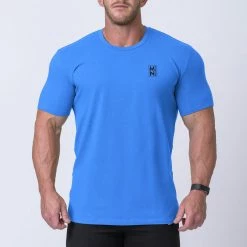 Muscle Nation Box Logo Casual Tee - Blue / Black