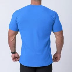 Muscle Nation Box Logo Casual Tee - Blue / Black