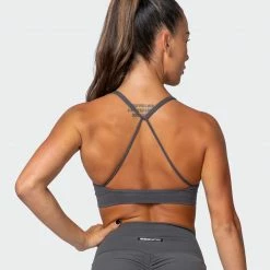 Muscle Nation Featured Braided Bralette - Charcoal