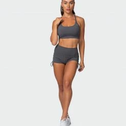Muscle Nation Featured Braided Bralette - Charcoal