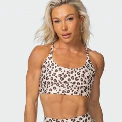 Muscle Nation Braided Bralette - Cheetah Print Featured