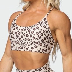 Muscle Nation Braided Bralette - Cheetah Print Featured