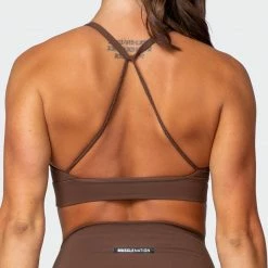 Muscle Nation Braided Bralette - Chestnut Featured