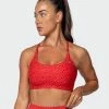 Muscle Nation Featured Braided Bralette - Mini Cheetah Print