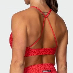 Muscle Nation Featured Braided Bralette - Mini Cheetah Print