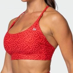 Muscle Nation Featured Braided Bralette - Mini Cheetah Print
