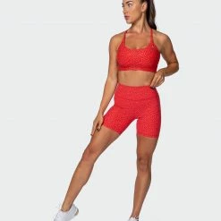 Muscle Nation Featured Braided Bralette - Mini Cheetah Print