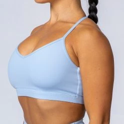 Buy 👍 Muscle Nation 👩 Womens Free Throw Bralette - Cashmere Blue 👍 13 Muscle Nation Womens Free Throw Bralette - Cashmere Blue